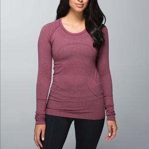 Lululemon berry long sleeve top